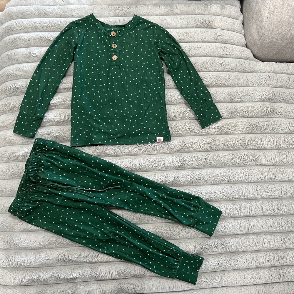 4T Cheeky Plum cozy pajama set gender neutral